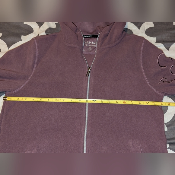 Calvin Klein Fleece Zip Up Hoodie - Picture 6 of 6
